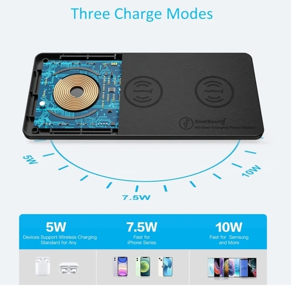 ZealSound Wireless Charging Station New In Box - Picture 2 of 10